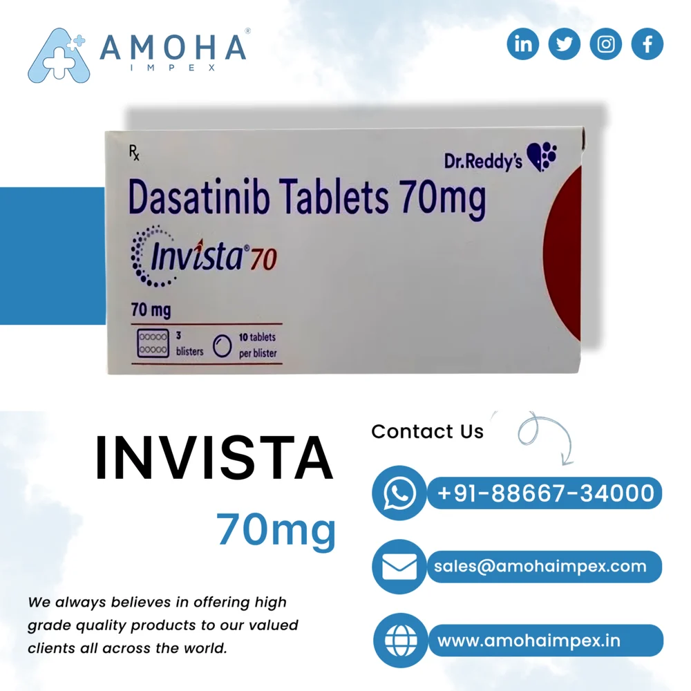 Invista Dasatinib 70 mg Tablets
