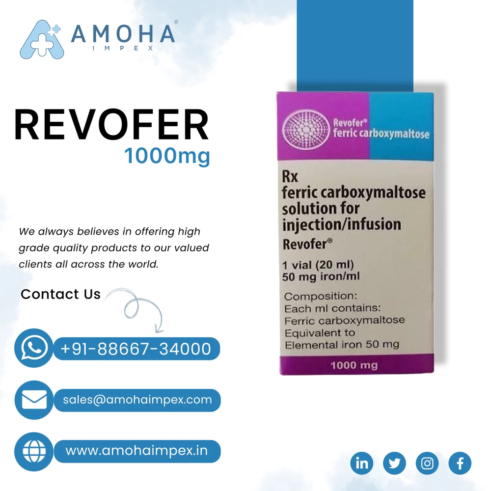Revofer Ferric Carboxymaltose 1000mg Injection