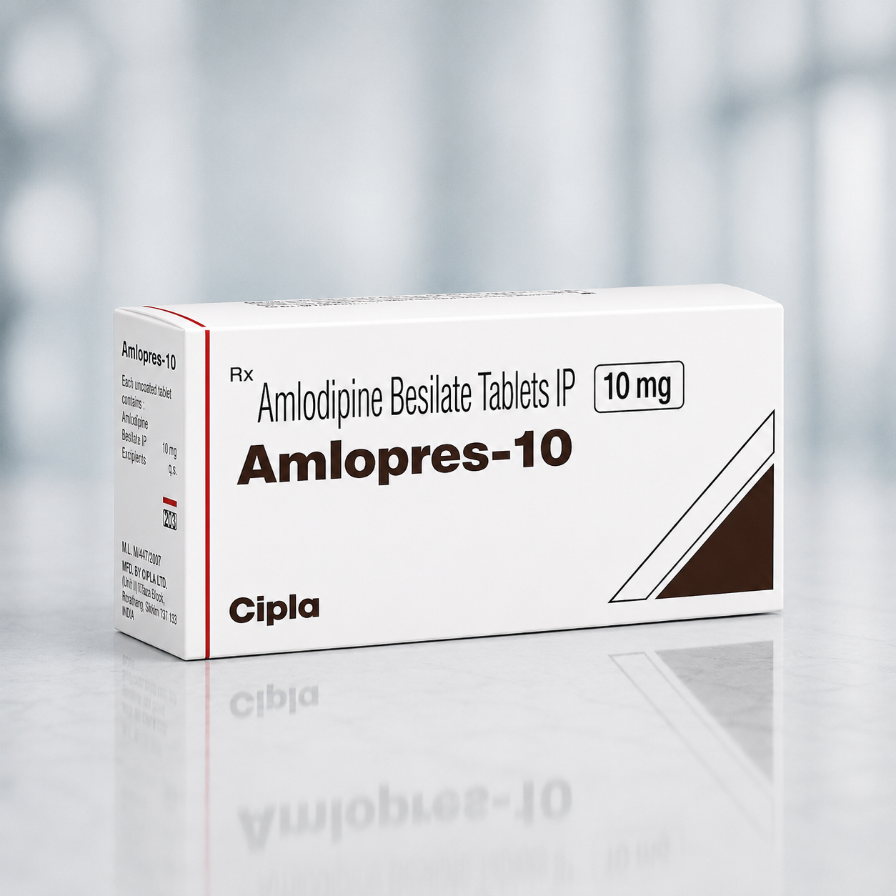 Amlodipine Besylate (Amlopres 10mg Tablet)