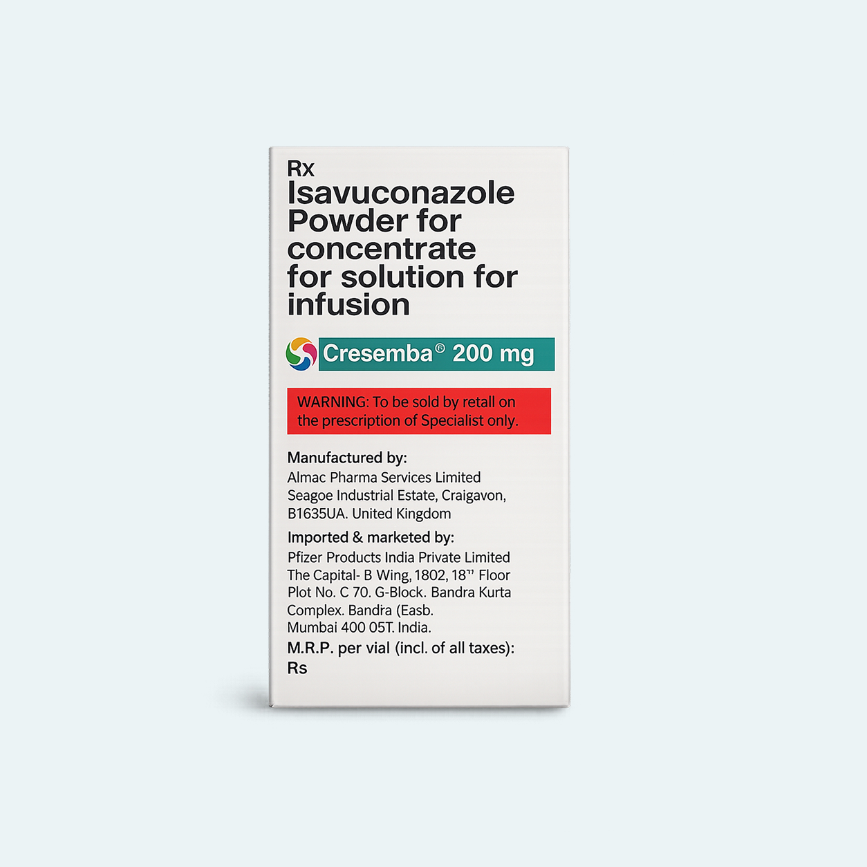 Cresemba 200mg Injection