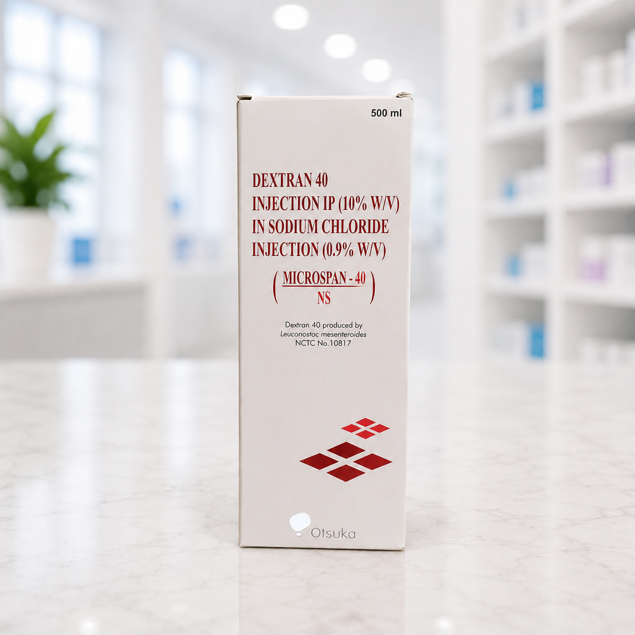 Dextran 40 + Sodium Chloride (Microspan NS 10gm/0.9gm Infusion)
