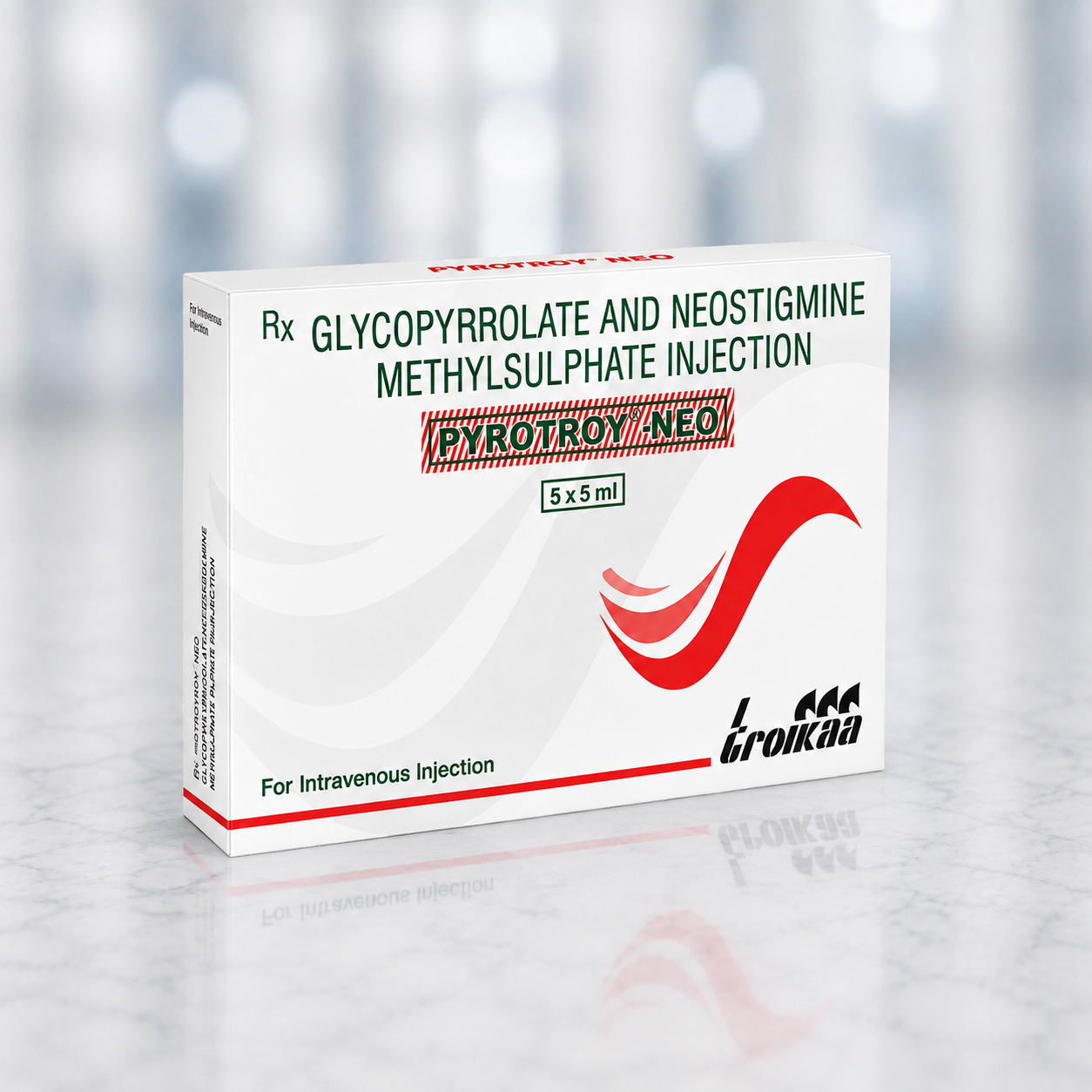Glycopyrrolate (0.5mg) + Neostigmine (2.5mg) (Pyrotroy Neo Injection)