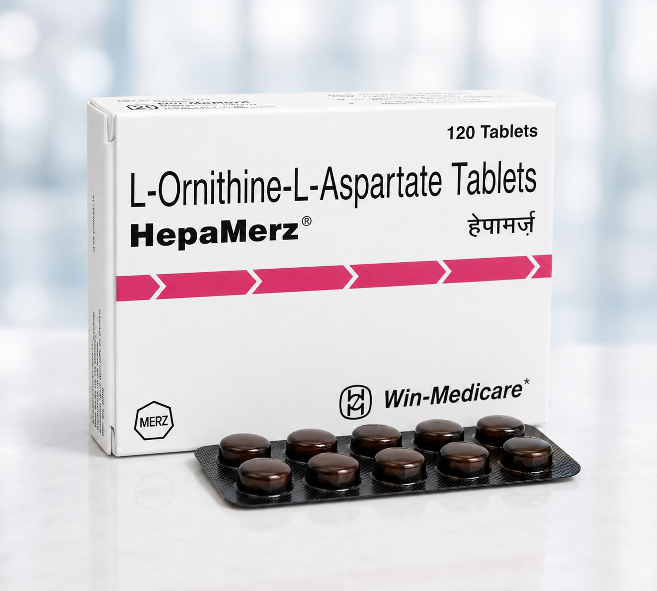 L-Ornithine L-Aspartate +Pancreatin Tablets (Hepamerz Tablet)