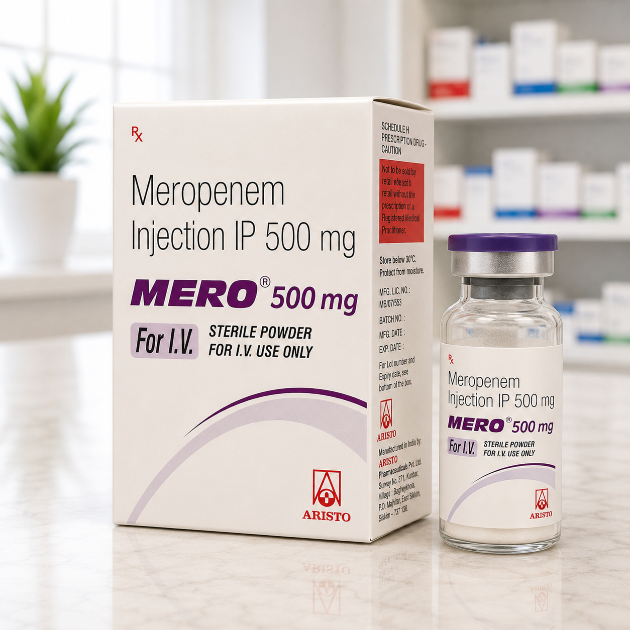 Mero 500mg Meropenam Injection