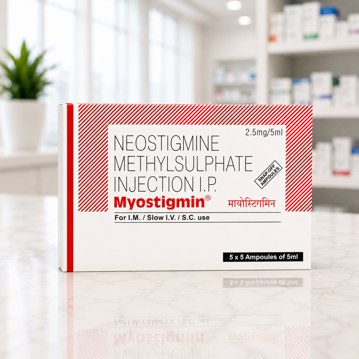 Neostigmine(Myostigmin 2.5mg Injection)