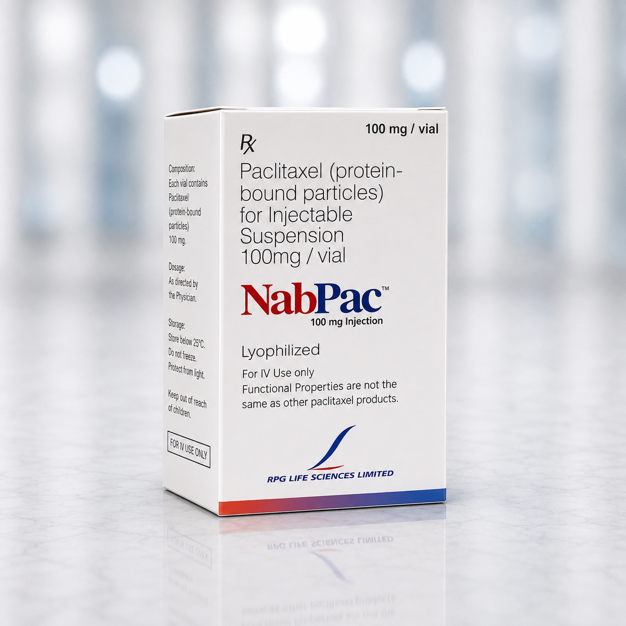 Paclitaxel Suspension (Nabpac 100mg Injection)