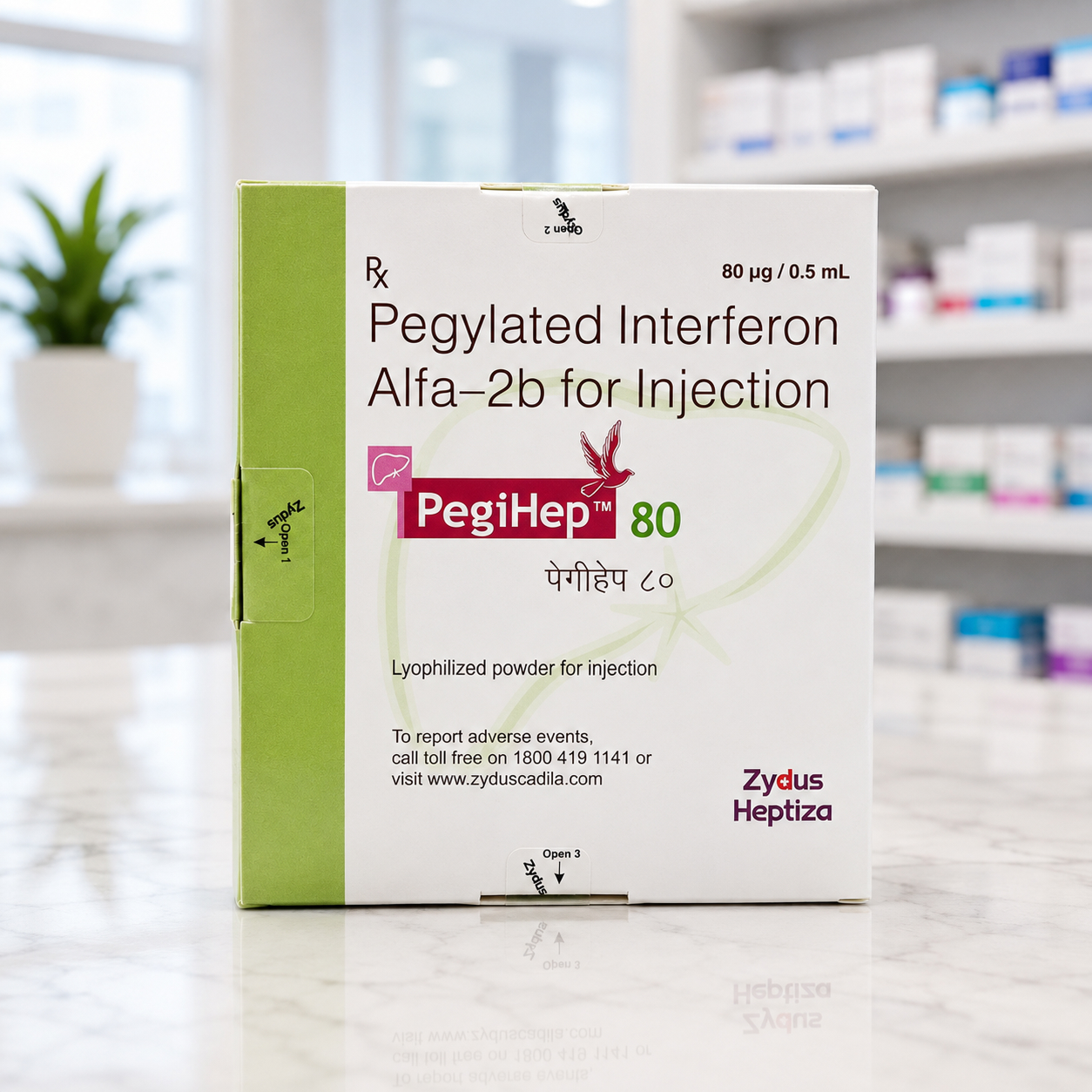 Pegihep 80mcg injection (pegylated intereferon alfa-2b)