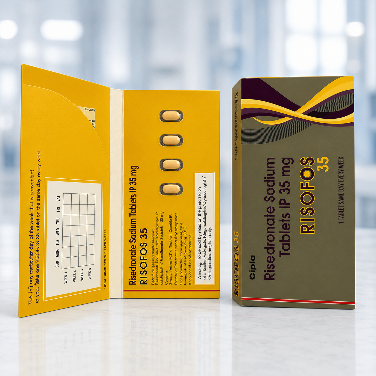 Risedronate Sodium Tablets IP 35 Mg , Risofos 35 mg