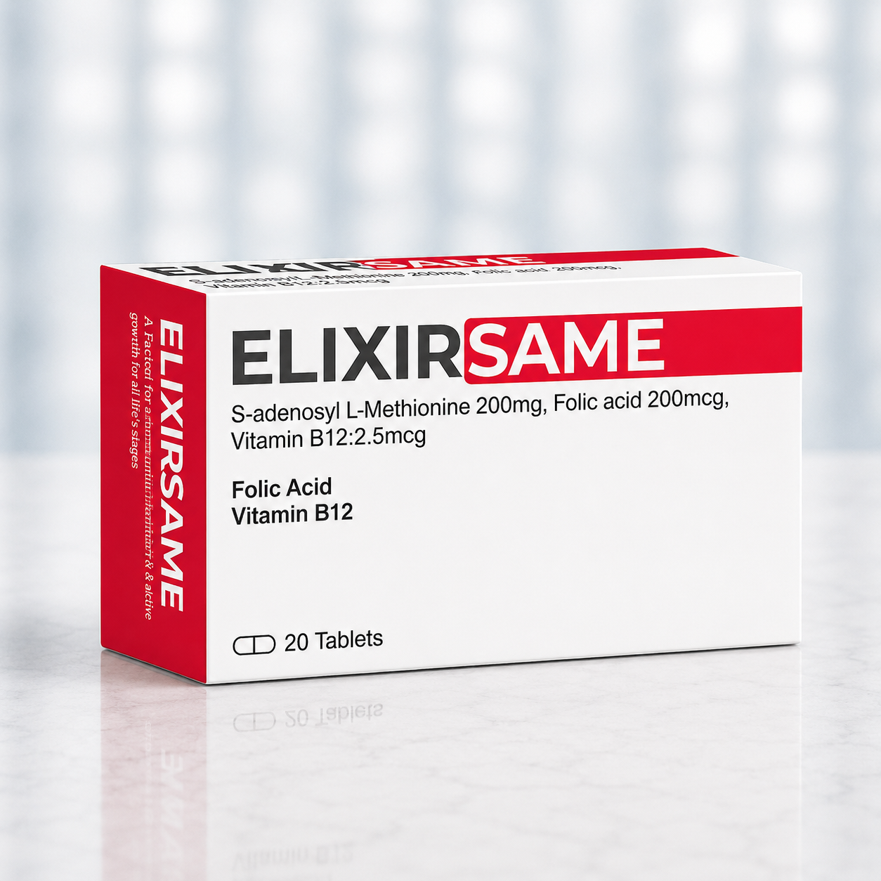 S-Adenosyl L-Methionine ,Folic Acid,Vitamin B12 Tablets (Elixir Same Tablets)
