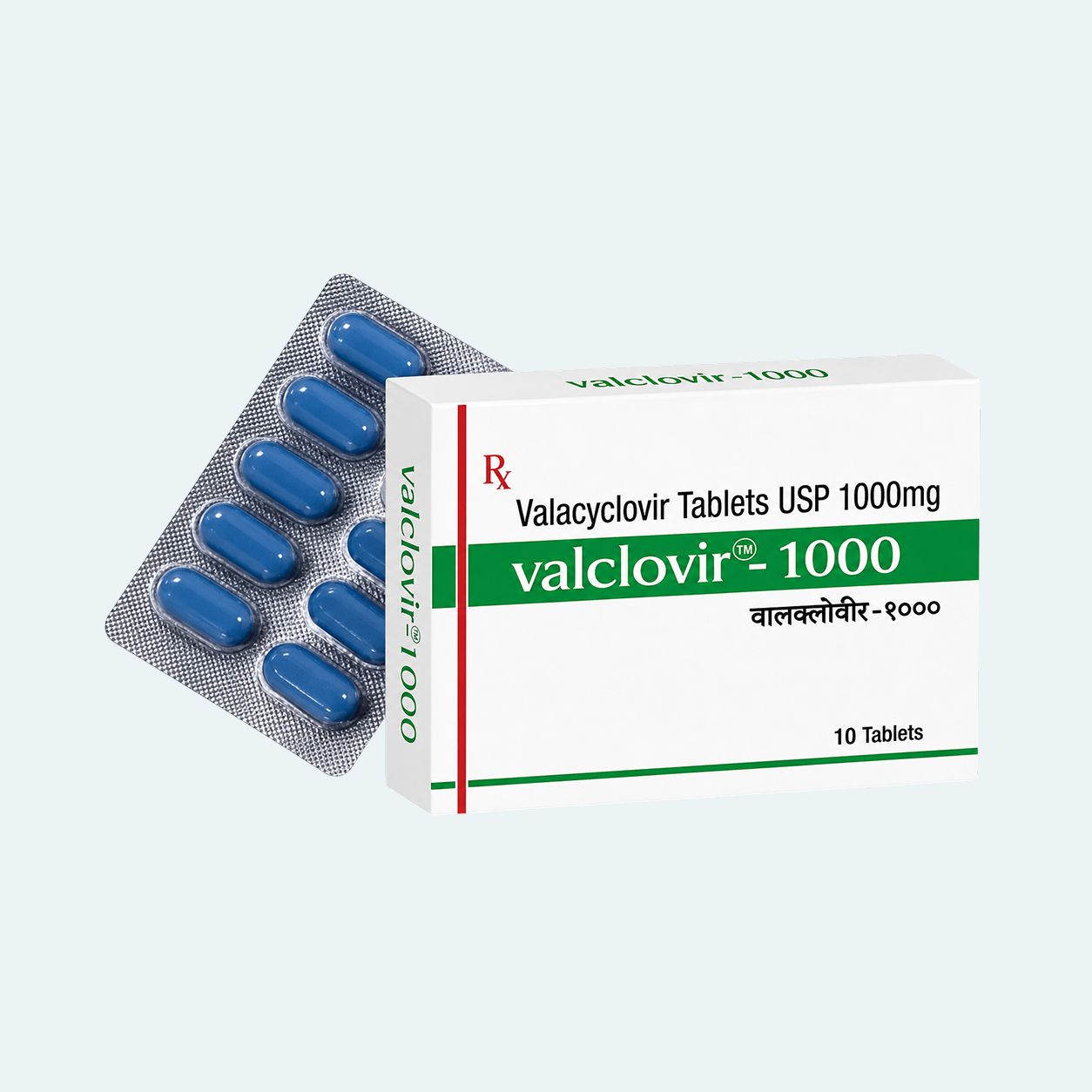 Valacyclovir Tablets (Valclovir 1000mg Tablets)