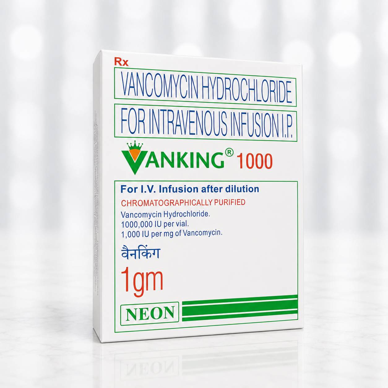 Vancomycin Vanking 1000 mg injection