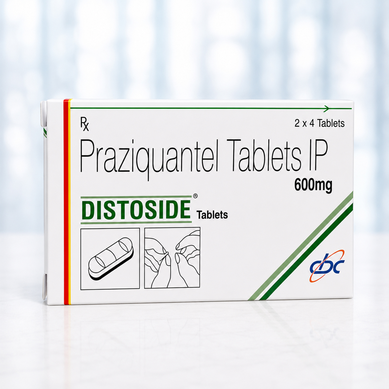 Distoside Praziquantel 600mg Tablets
