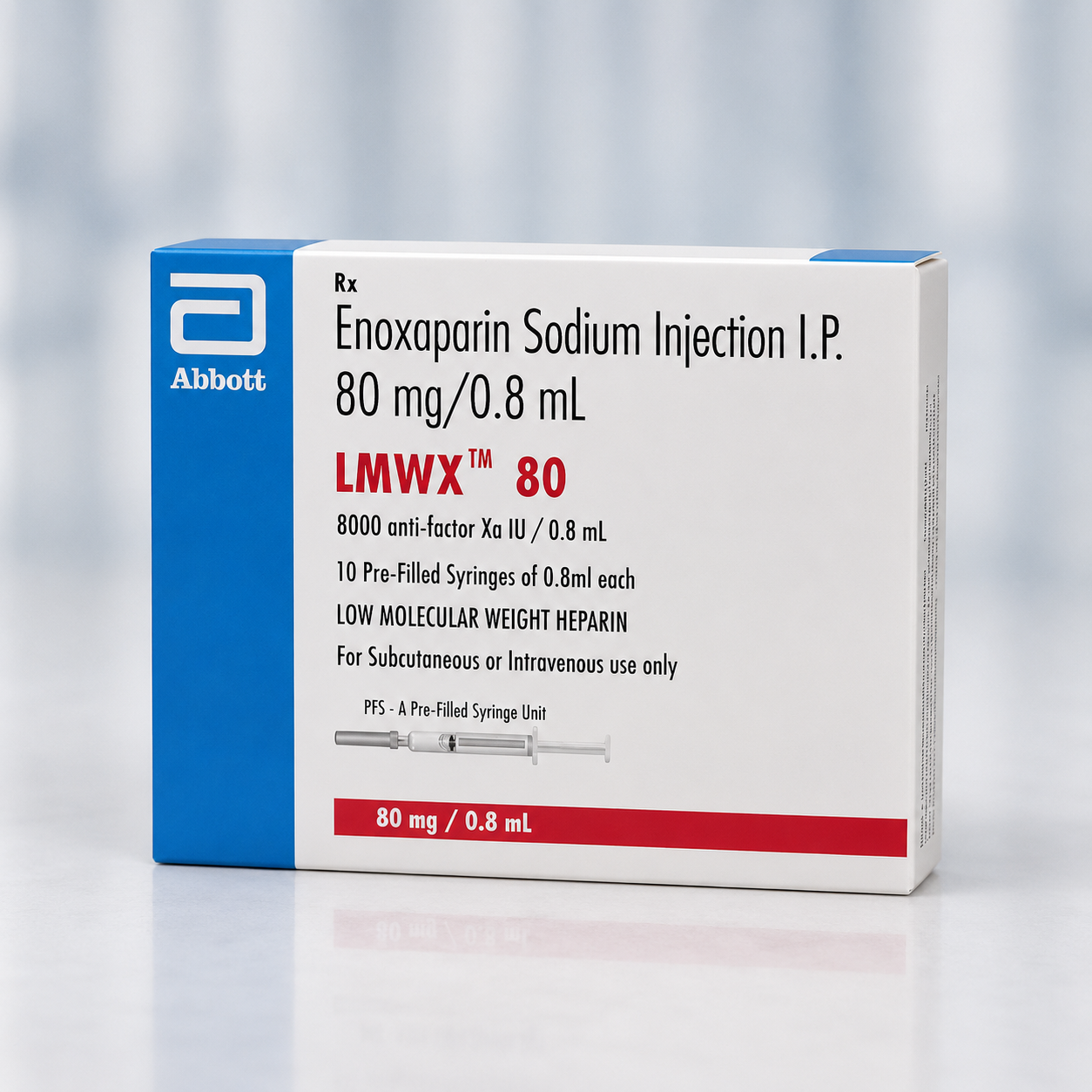 LMWX 80 Enoxaperin 80mg 0.8ml