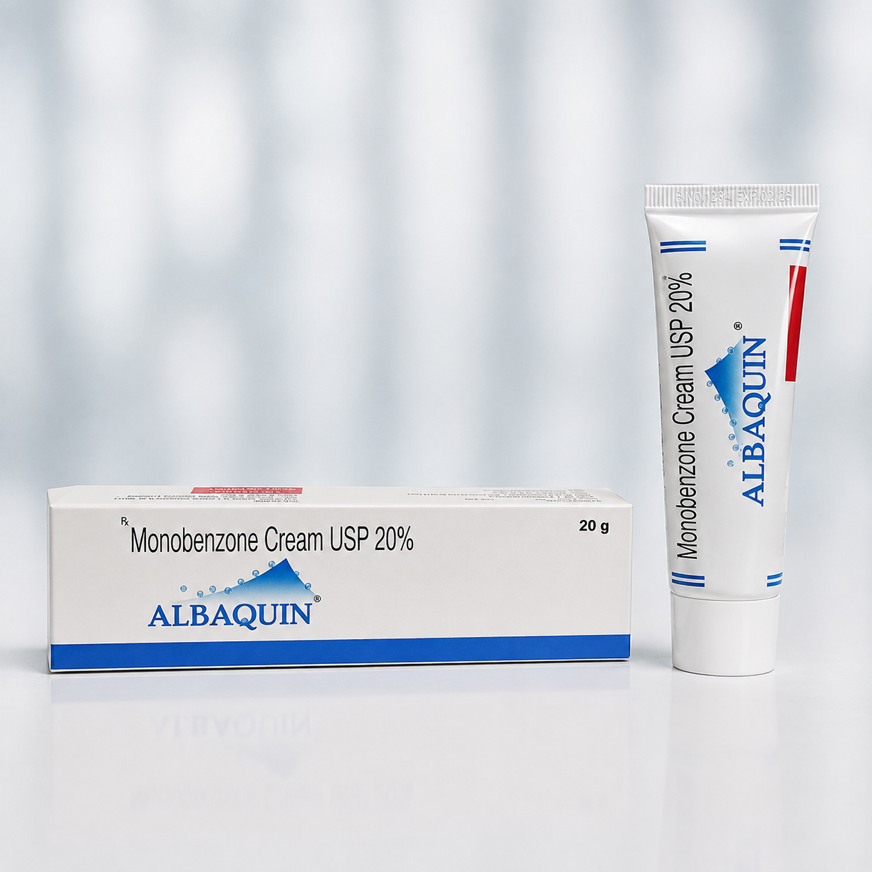 Monobenzone 20% (Albaquin 20% Cream)