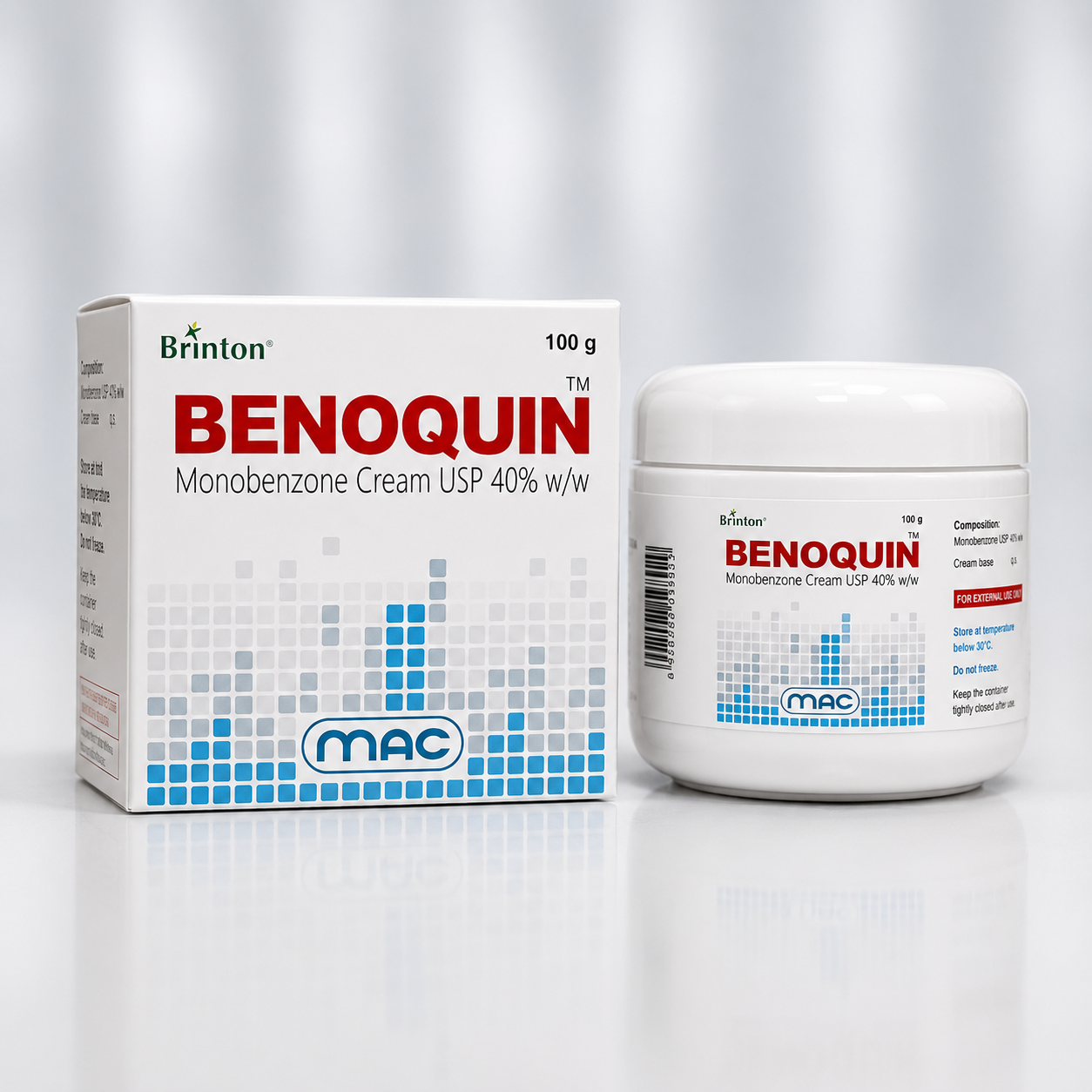 Monobenzone Cream (Benoquin 40% w/w Cream)