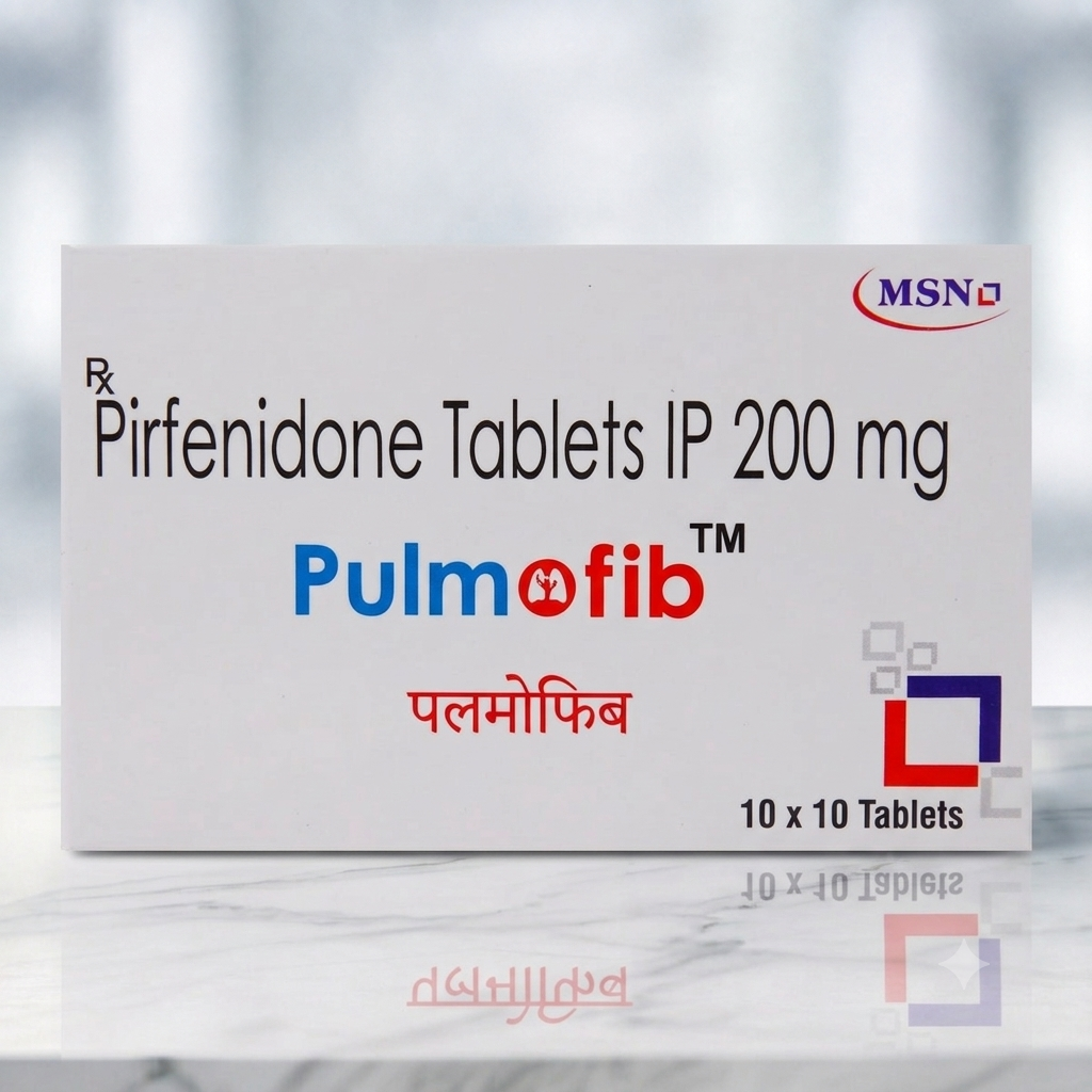 Pulmofib 200 mg Tablet (Pirfenidone Tablets)