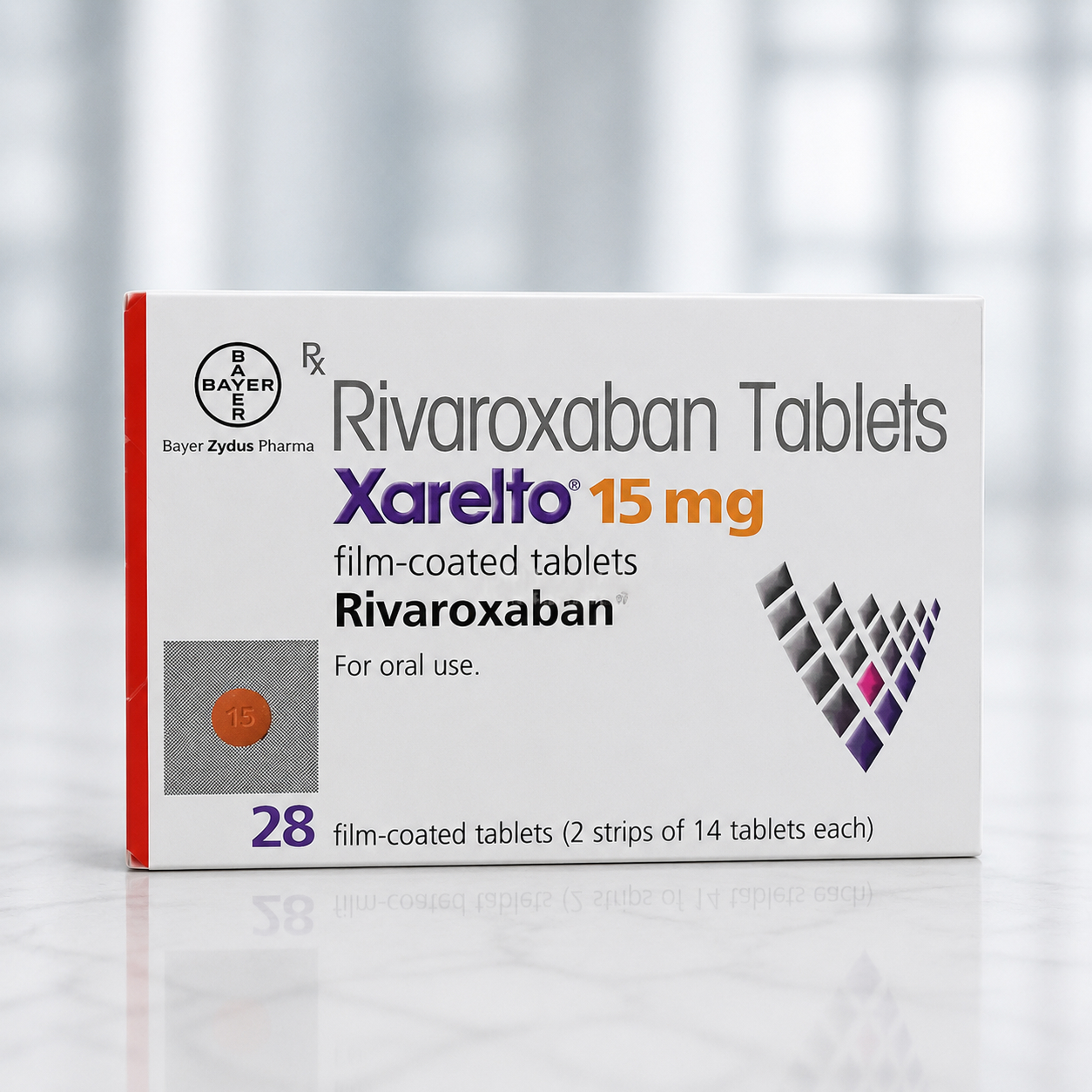 Rivaroxaban Xarelto 15mg Tablets