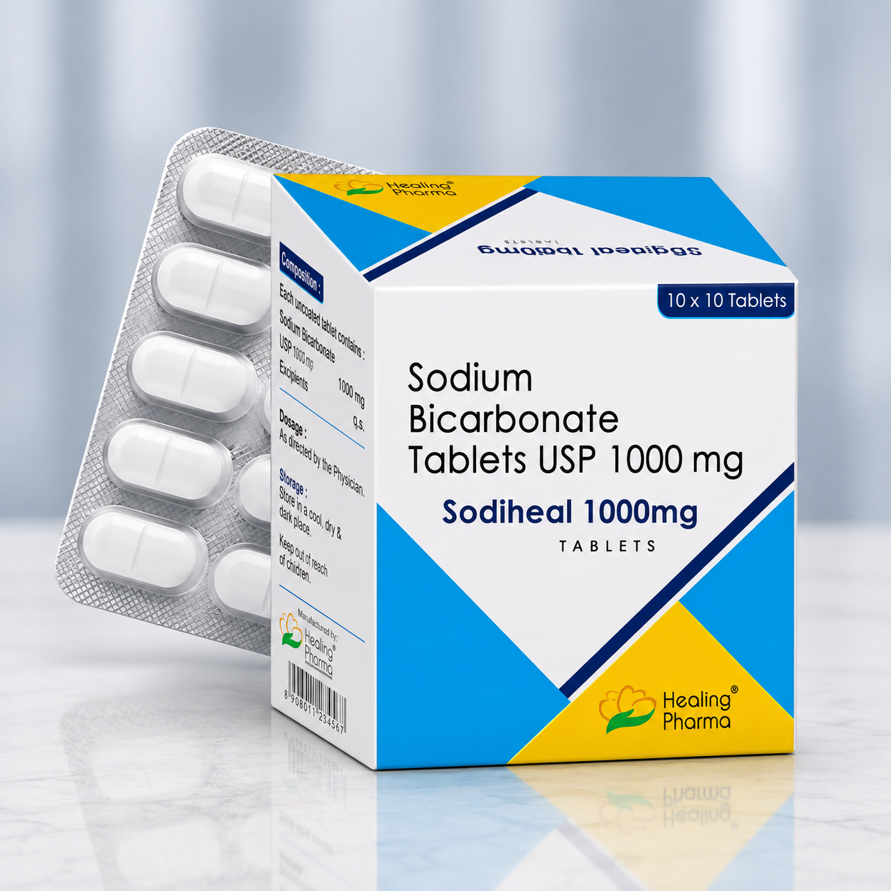Sodiheal 1000mg Tablets (Sodium Bicarbonate Tablets)