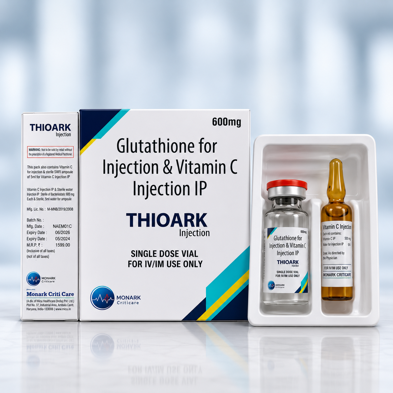 Thioark Glutathione 600mg injectgion